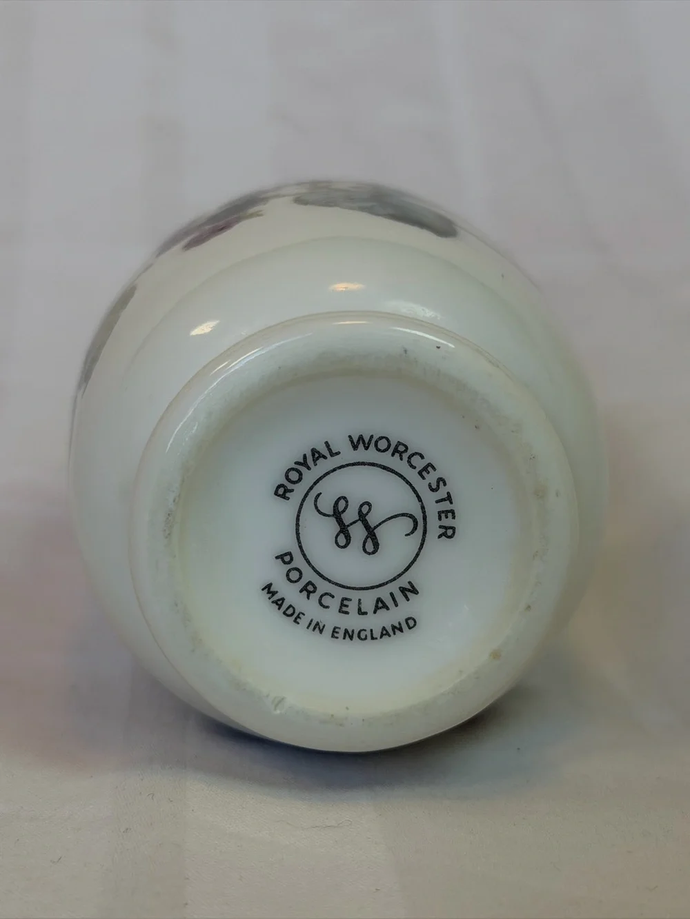 Vintage Royal Worcester Fine Porcelain Lavinia Pattern King Egg Coddler England